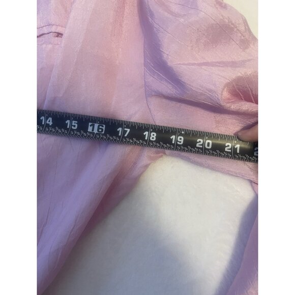 Vintage Joan Walters Women's Pink Sz 12  Long Sleeve Jumpsuit Polyester Retro - Picture 8 of 9